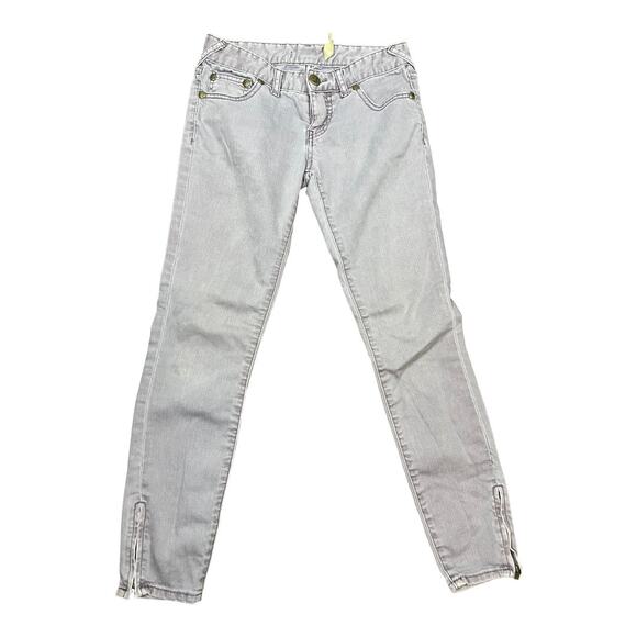 Free People sz 24 Purple Jeans Womens Colored Denim 61855-1651 5125 - Picture 1 of 9